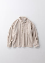 画像をギャラリービューアに読み込む, 【予約商品・12月下旬発送予定】Corduroy shirt jacket beige