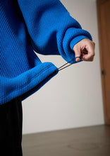 画像をギャラリービューアに読み込む, 【予約商品・1月上旬発送予定】 Oversized thermal knit loyal blue