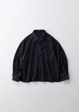 画像をギャラリービューアに読み込む, 【予約商品・12月下旬発送予定】Corduroy shirt jacket black
