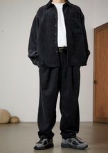 画像をギャラリービューアに読み込む, 【予約商品・12月下旬発送予定】Corduroy barrel pants black
